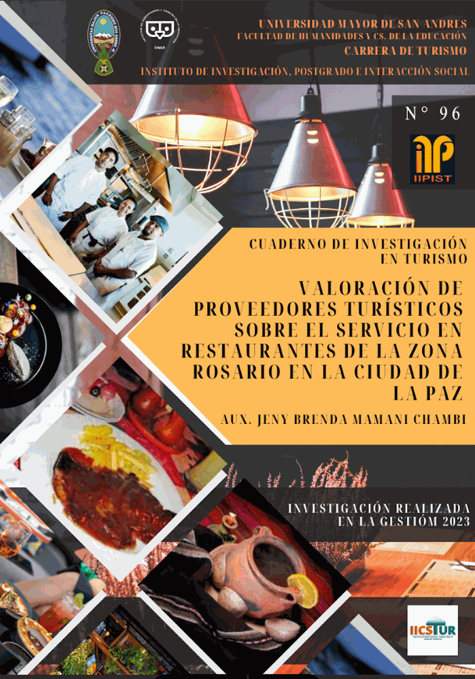 Valoración de proveedores turísticos sobre el servicio en restaurantes de la Zona Rosario en la ciudad de La Paz