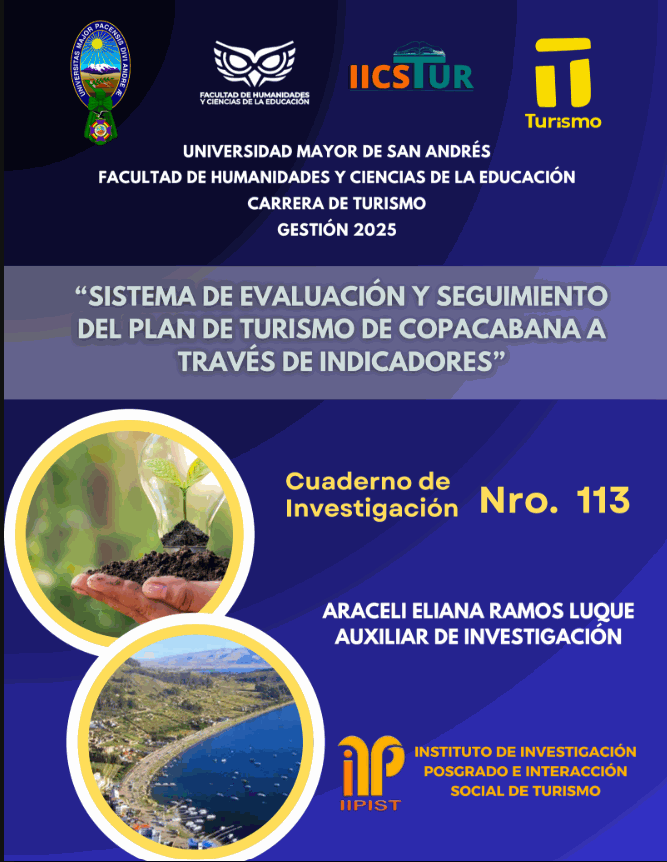 SISTEMA DE EVALUACIÓN Y SEGUIMIENTO DEL PLAN DE TURISMO DE COPACABANA A TRAVÉS DE INDICADORES